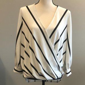 NWT - Banana Republic Long-sleeve Wrap Top